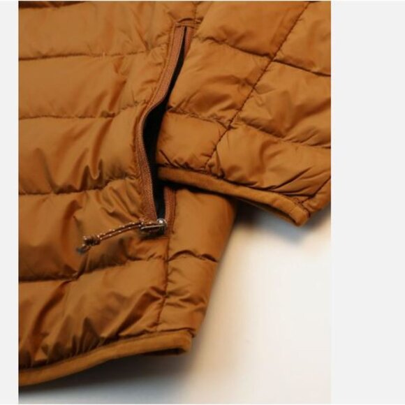 Eddie Bauer Men's Down Packable Lightweight Jacket Size S Golden Brown New - Picture 8 of 14